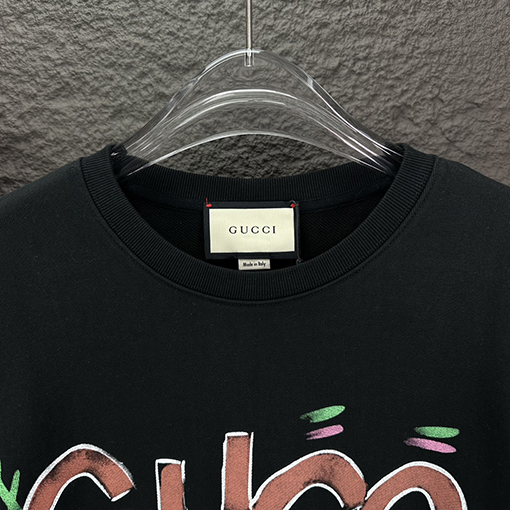 Gucci X Balenciaga 新しいアルファベットロゴのラウンドネックパーカー