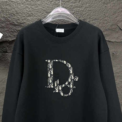 ディオールコピー 新しい布刺繍ロゴカップルラウンドネックパーカー