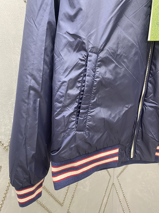 グッチコピー  新しい両面レトロスポーツジッパージャケット