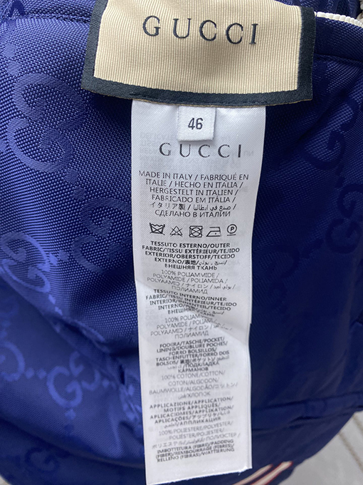 グッチコピー  新しい両面レトロスポーツジッパージャケット