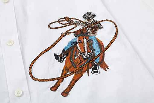 ルイヴィトンコピー ファッション刺繍長袖シャツ