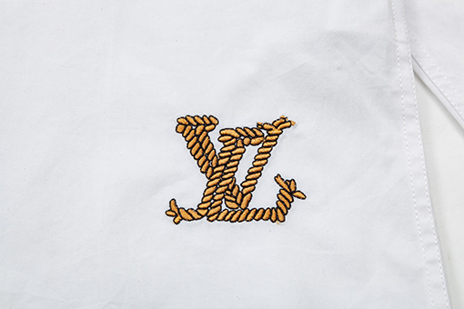 ルイヴィトンコピー ファッション刺繍長袖シャツ