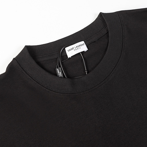 サンローラン 秋冬の新しい アルファベットロゴプリント長袖Tシャツ