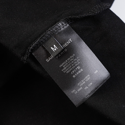 サンローラン 秋冬の新しい アルファベットロゴプリント長袖Tシャツ