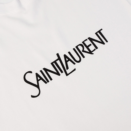 サンローラン 秋冬の新しい アルファベットロゴプリント長袖Tシャツ
