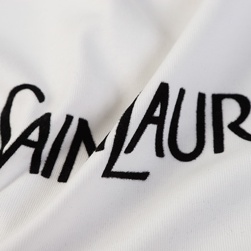 サンローラン 秋冬の新しい アルファベットロゴプリント長袖Tシャツ