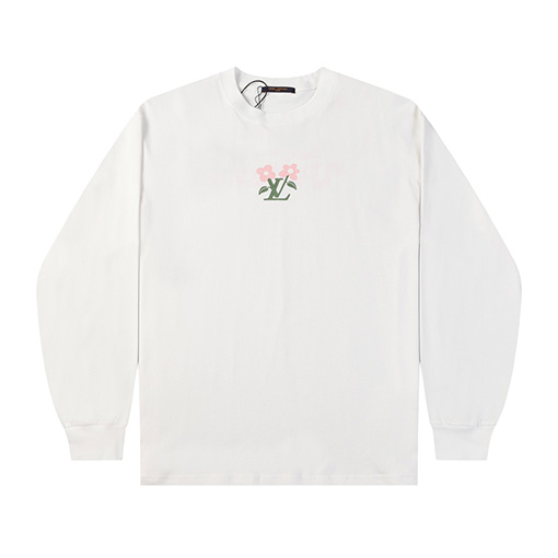 ルイヴィトン 秋冬新作アルファベット柄ロゴプリント長袖Tシャツ