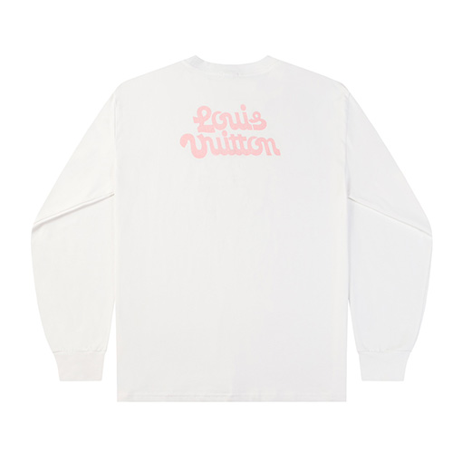 ルイヴィトン 秋冬新作アルファベット柄ロゴプリント長袖Tシャツ