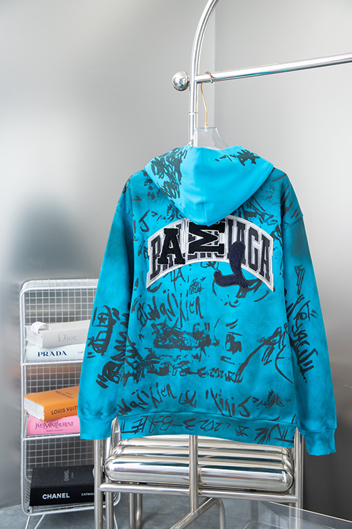 バレンシアガ ウォッシュスクラブ SKATER BAGGY ジップアップパーカー