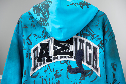 バレンシアガ  ウォッシュスクラブ SKATER BAGGY ジップアップパーカー