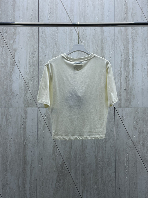 プラダコピー レディース 24FwショートレディースプリントTシャツ