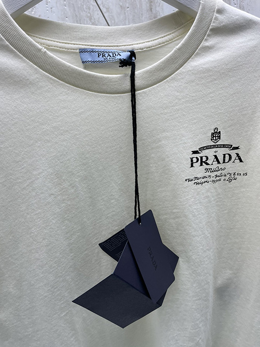 プラダコピー レディース 24FwショートレディースプリントTシャツ