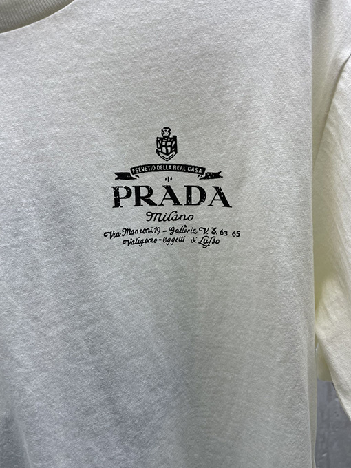 プラダコピー レディース 24FwショートレディースプリントTシャツ