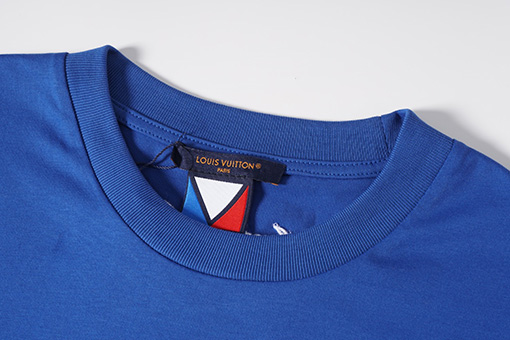 ルイヴィトン ファッションエレクトリックブルーTシャツ