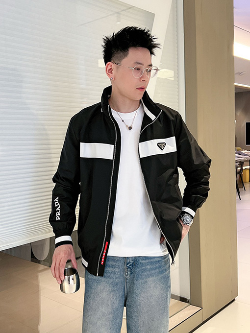 プラダコピー 両面ナイロンブレンドジャケット
