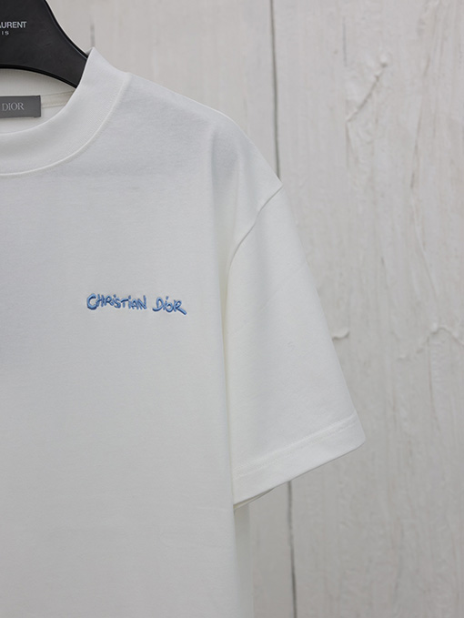 ディオールコピー 新しいCDダブルガーゼ半袖Tシャツ