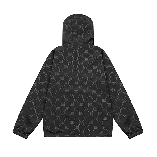 グッチ クラシックなダブル G シンプルなフード付き防風ジャケット