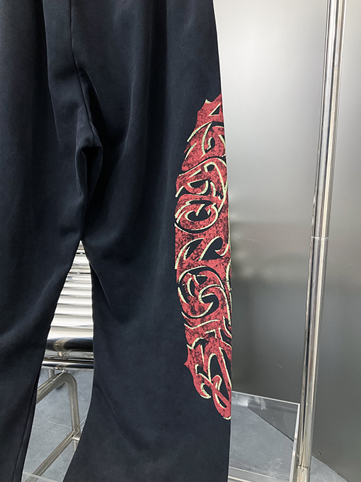 バレンシアガスーパーコピー 24 SS 炎のトーテム炒めスノーフレークパンツ