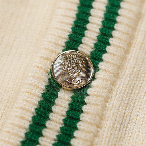 グッチコピー 刺繍文字ロゴジャカードカーディガンセーター