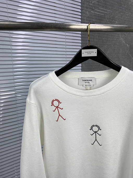 トムブラウン バッター刺繍柄プルオーバーセーター