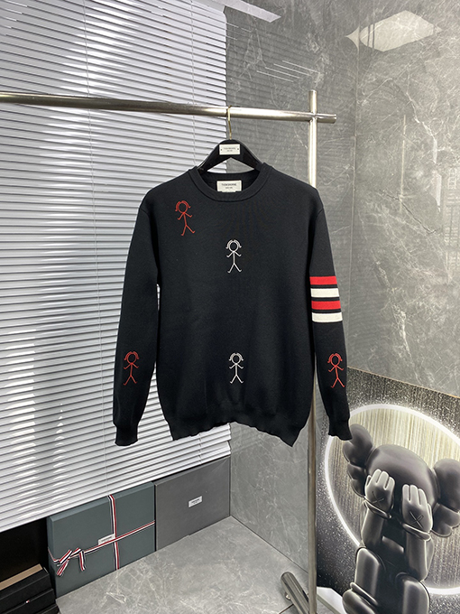 トムブラウン バッター刺繍柄プルオーバーセーター