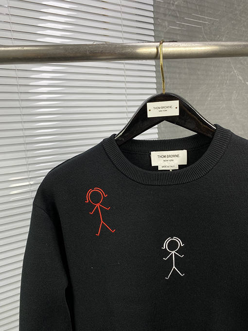 トムブラウン バッター刺繍柄プルオーバーセーター