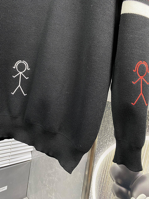 トムブラウン バッター刺繍柄プルオーバーセーター