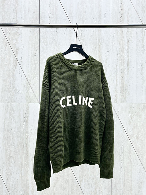 セリーヌスーパーコピー Celine クラシックな胸のラベリングセーター