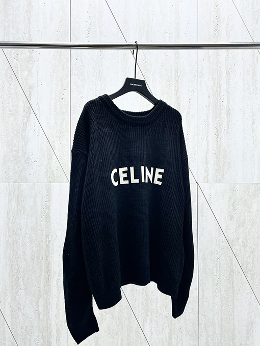 セリーヌスーパーコピー Celine クラシックな胸のラベリングセーター