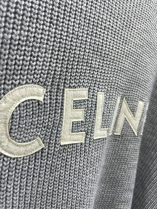 セリーヌスーパーコピー Celine クラシックな胸のラベリングセーター