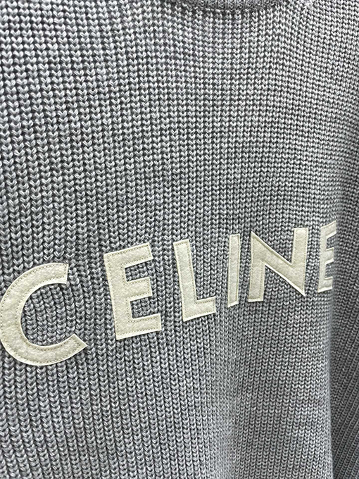 セリーヌスーパーコピー Celine クラシックな胸のラベリングセーター