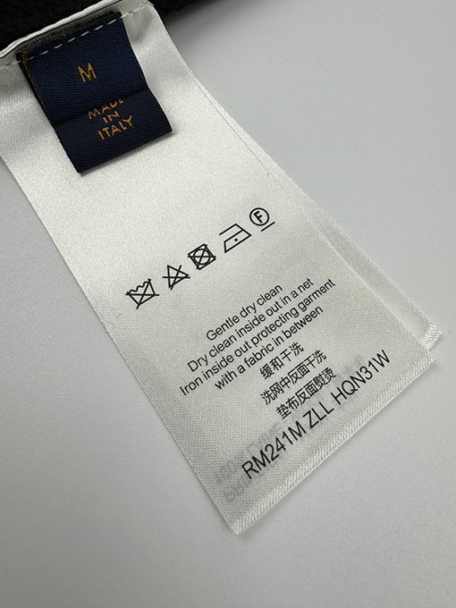 ルイヴィトンコピー LV アルファベットロゴ刺繍ニットカーディガン