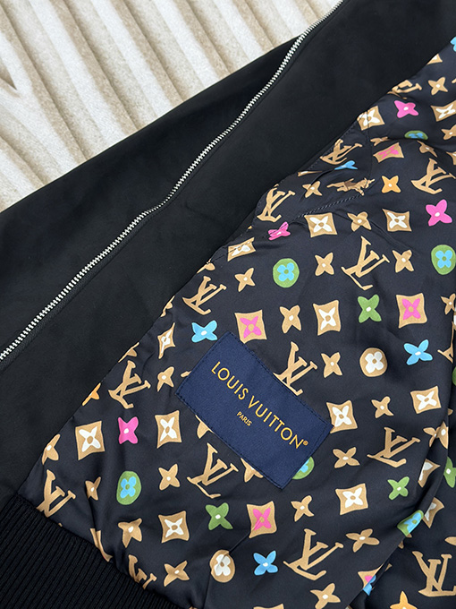 ルイヴィトン 刺繍スエードパイロットジャケット