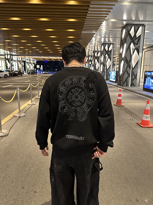 クロムハーツ コットンクルーネックパーカー