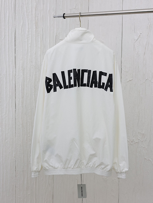 バレンシアガ Balenciaga 24 FW 新しいテーププリントジッパーシャツ