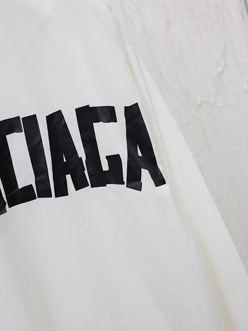 バレンシアガ Balenciaga 24 FW 新しいテーププリントジッパーシャツ