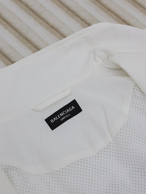 バレンシアガ Balenciaga 24 FW 新しいテーププリントジッパーシャツ