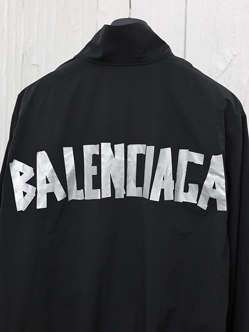 バレンシアガ Balenciaga 24 FW 新しいテーププリントジッパーシャツ