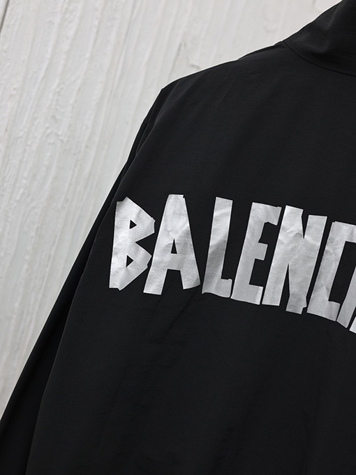 バレンシアガ Balenciaga 24 FW 新しいテーププリントジッパーシャツ