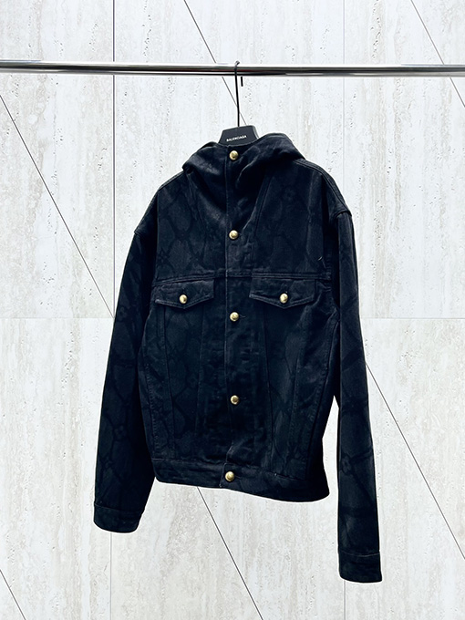 ルイヴィトンコピー 24Fw monogram 連名で花卉いっぱいのデニムコート