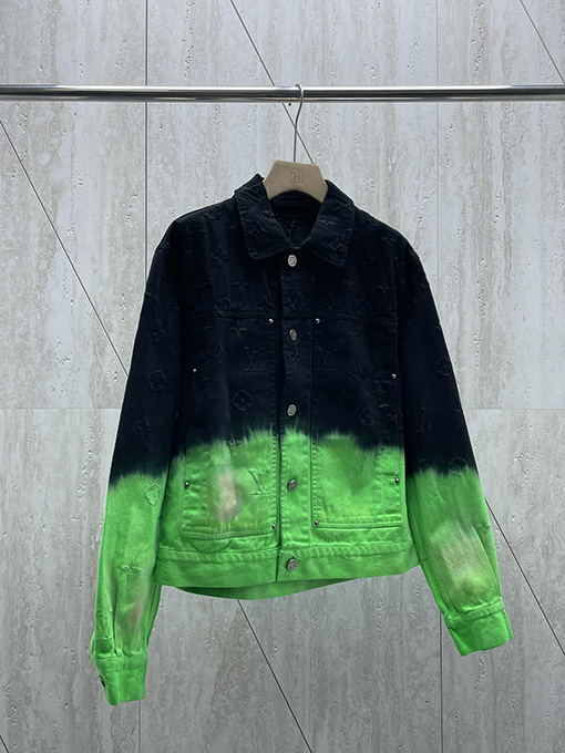 ルイヴィトンスーパーコピー 24 Fw スプレーカラーグラデーション刺繍ジャケット