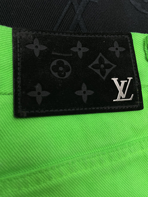 ルイヴィトン 24 F wスプレーグラデーション刺繍デニムパンツ