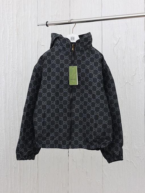 グッチコピー 24 FW クラシックモノグラム両面ジャケットジャケット