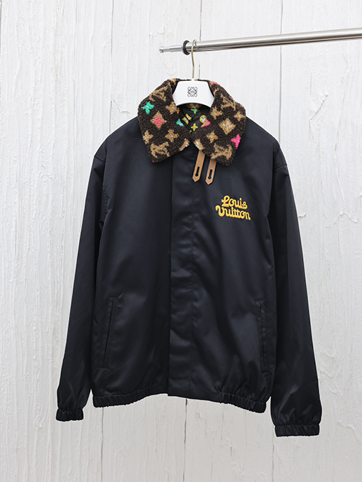 ルイヴィトンコピー 24 FW 新しい取り外し可能なぬいぐるみの襟ジャケット