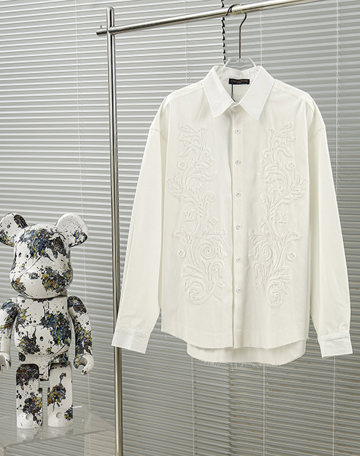 ルイヴィトンスーパーコピー 24 FW 秋冬の新しい花びらシャツ