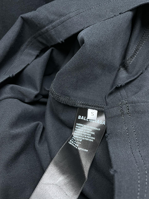 バレンシアガ 24 SS 古い穴のデザインサンスクリット語の半袖Tシャツ