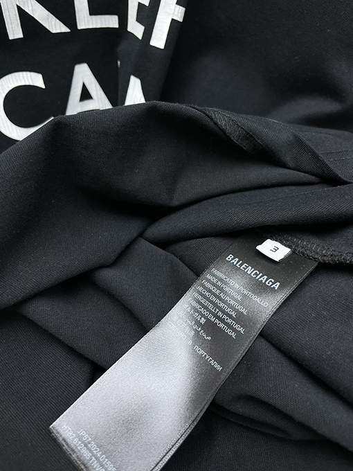 バレンシアガスーパーコピー 24 AW クラウンクラックアルファベット半袖Tシャツ