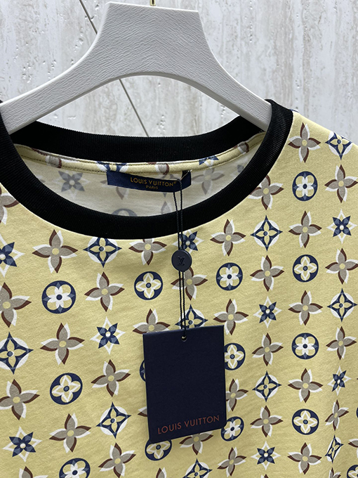 ルイヴィトン 24 SS ファッションフルプリント半袖Tシャツ