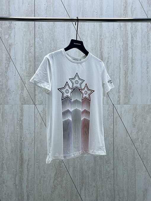 ディオールコピー 24 Fw 三色五つ星プリント半袖Tシャツ