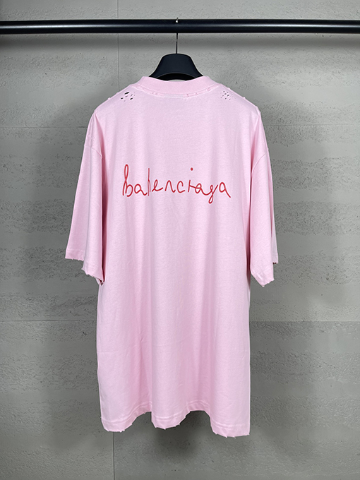 バレンシアガ 七夕限定ハートロゴプリントTシャツ